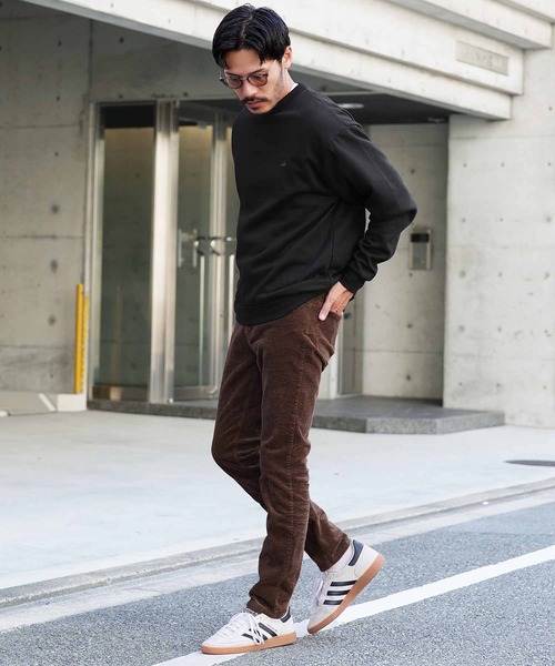 jiggys shop（ジギーズショップ）の「裏起毛 ワンポイント刺繍 クルーネック スウェット トレーナー（スウェット・メンズ・ホワイト/ネイビー/ブラウン/グレー/ブラック・MEDIUM/LARGE/X-LARGE）」の12枚目の写真