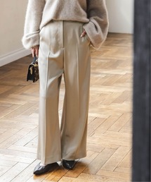 Noble | 《追加2》【洗える】ルナサテンベルテッドパンツ(スラックス)