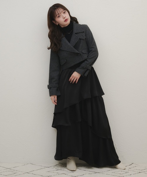 3way short stand collar coat setup / 3wayショート丈ステンカラー