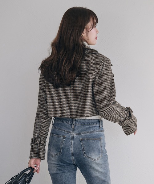 fupel(フぺル)の「3way short stand collar coat setup / 3wayショート丈ステンカラーコートセットアップ(セットアップ・レディース・ブラウン/ライトベージュ/ブラック・FREE)」の16枚目の写真