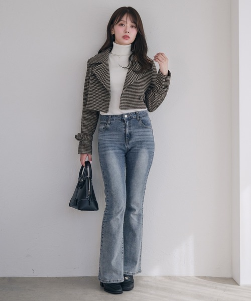 fupel(フぺル)の「3way short stand collar coat setup / 3wayショート丈ステンカラーコートセットアップ(セットアップ・レディース・ブラウン/ライトベージュ/ブラック・FREE)」の18枚目の写真