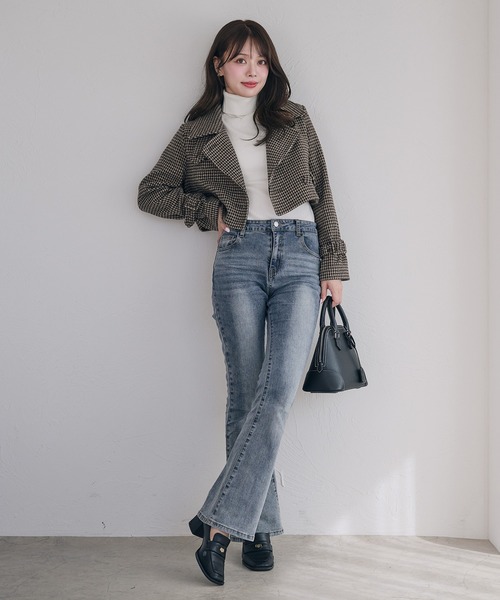 fupel(フぺル)の「3way short stand collar coat setup / 3wayショート丈ステンカラーコートセットアップ(セットアップ・レディース・ブラウン/ライトベージュ/ブラック・FREE)」の19枚目の写真