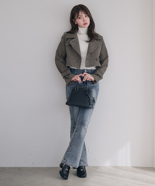 fupel(フぺル)の「3way short stand collar coat setup / 3wayショート丈ステンカラーコートセットアップ(セットアップ・レディース・ブラウン/ライトベージュ/ブラック・FREE)」の20枚目の写真