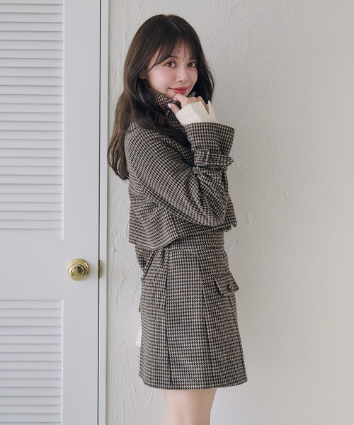 fupel(フぺル)の「3way short stand collar coat setup / 3wayショート丈ステンカラーコートセットアップ(セットアップ・レディース・ブラウン/ライトベージュ/ブラック・FREE)」の6枚目の写真