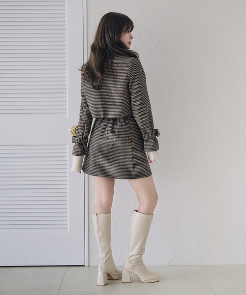 fupel(フぺル)の「3way short stand collar coat setup / 3wayショート丈ステンカラーコートセットアップ(セットアップ・レディース・ブラウン/ライトベージュ/ブラック・FREE)」の10枚目の写真