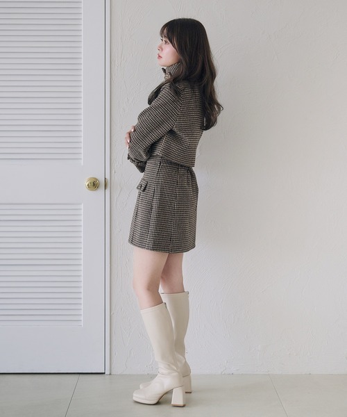 fupel(フぺル)の「3way short stand collar coat setup / 3wayショート丈ステンカラーコートセットアップ(セットアップ・レディース・ブラウン/ライトベージュ/ブラック・FREE)」の11枚目の写真
