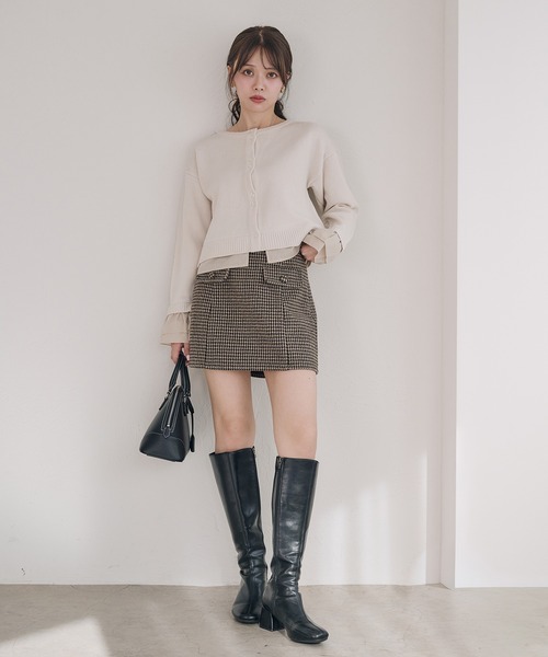 fupel(フぺル)の「3way short stand collar coat setup / 3wayショート丈ステンカラーコートセットアップ(セットアップ・レディース・ブラウン/ライトベージュ/ブラック・FREE)」の22枚目の写真