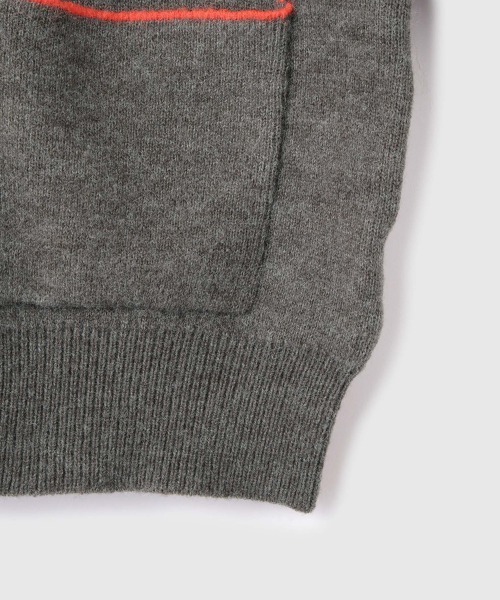 VICKY（ビッキー）の「アルパカタッチダブルフェイスニットカーディガン≪手洗い可能≫（カーディガン/ボレロ・レディース・ブラック/ダークグレー・M）」の18枚目の写真