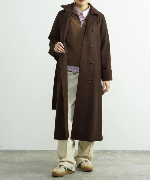 定番】圧縮メルトンスタンドカラーコート（その他アウター）｜SOFFITTO