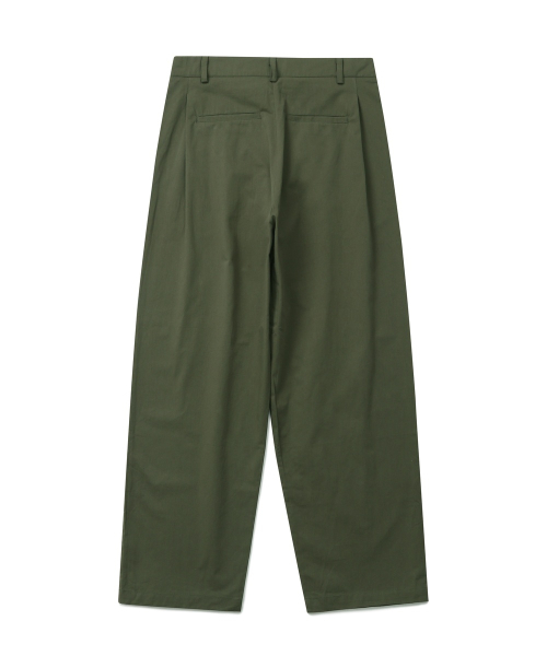 CONNECT KINLOCH（コネクトキンロック）の「ディープワンタックコットンパンツ（カーキ）（その他パンツ・メンズ・その他・LARGE/MEDIUM/X-LARGE）」の4枚目の写真