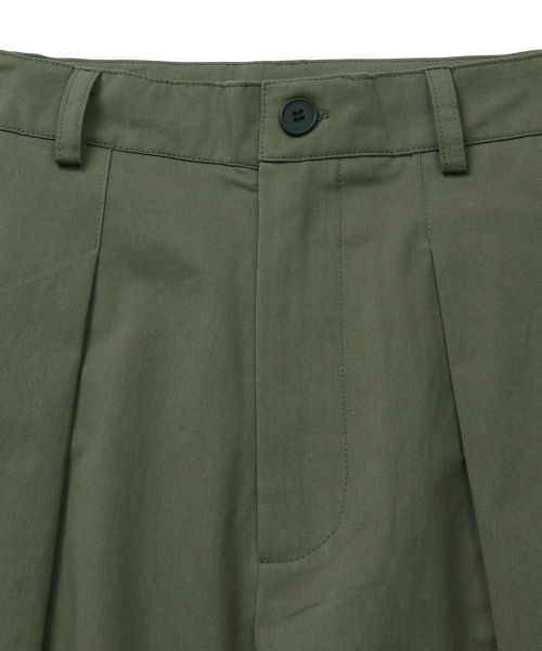 CONNECT KINLOCH（コネクトキンロック）の「ディープワンタックコットンパンツ（カーキ）（その他パンツ・メンズ・その他・LARGE/MEDIUM/X-LARGE）」の5枚目の写真