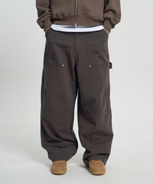 MOO（エムオーオー）の「パティグカーペンターロングコットンワイドパンツ - ダークグレー（その他パンツ）」