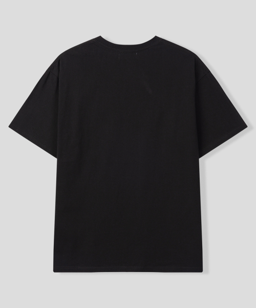 BLACK MOMENT（ブラックモーメント）の「ラインアートグラフィック半袖Tシャツ[ブラック]（Tシャツ/カットソー・メンズ・ブラック・SMALL/MEDIUM/LARGE）」の3枚目の写真