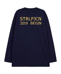 エイピスタジオ ビギン オーバーサイズ ロングスリーブTシャツ_ネイビー