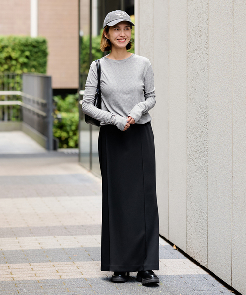 FRAMeWORK（フレームワーク）の「≪追加≫HTシアーロングTee NEW 2（Tシャツ/カットソー・レディース・スカイブルー/ブラック系その他/ホワイト/イエロー・FREE）」の12枚目の写真