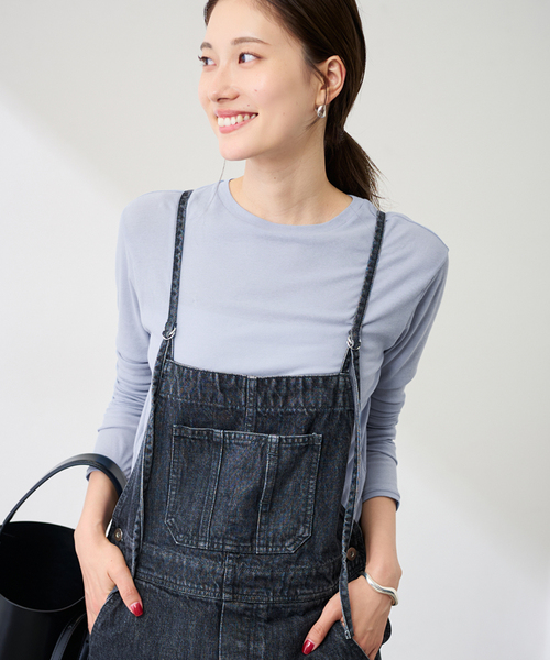 FRAMeWORK（フレームワーク）の「≪追加≫HTシアーロングTee NEW 2（Tシャツ/カットソー・レディース・スカイブルー/ブラック系その他/ホワイト/イエロー・FREE）」の14枚目の写真