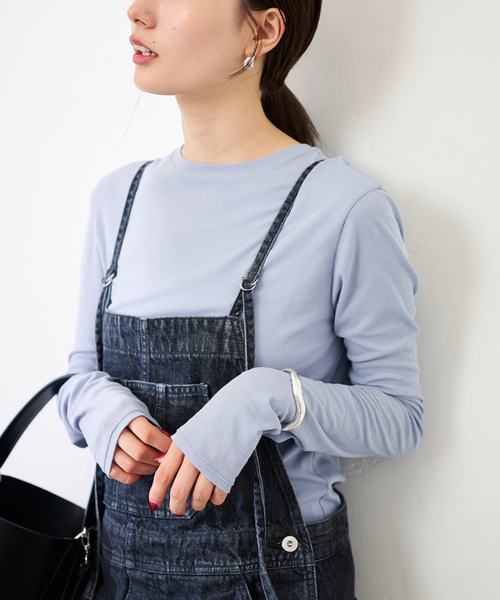 FRAMeWORK（フレームワーク）の「≪追加≫HTシアーロングTee NEW 2（Tシャツ/カットソー・レディース・スカイブルー/ブラック系その他/ホワイト/イエロー・FREE）」の15枚目の写真