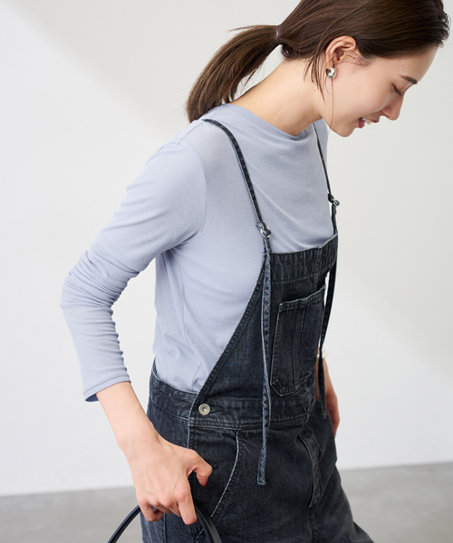 FRAMeWORK（フレームワーク）の「≪追加≫HTシアーロングTee NEW 2（Tシャツ/カットソー・レディース・スカイブルー/ブラック系その他/ホワイト/イエロー・FREE）」の16枚目の写真