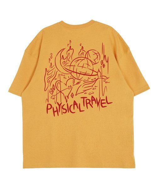 ASTRAL PROJECTION(アストラルプロジェクション)の「ホワイトフィジカルトラベルラウンドネック15番手コットン半袖Tシャツ_チェダー(Tシャツ/カットソー・メンズ・その他・LARGE/X-LARGE)」の3枚目の写真