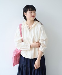 bulle de savon | コットン/キュプラ 高密度ブロード hoodie ブルゾン(ブルゾン)