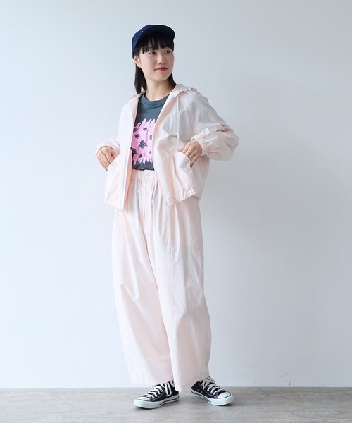 bulle de savon（ビュルデサボン）の「コットン/キュプラ 高密度ブロード hoodie ブルゾン（ブルゾン・レディース・アイボリー/ピンク・FREE）」の11枚目の写真