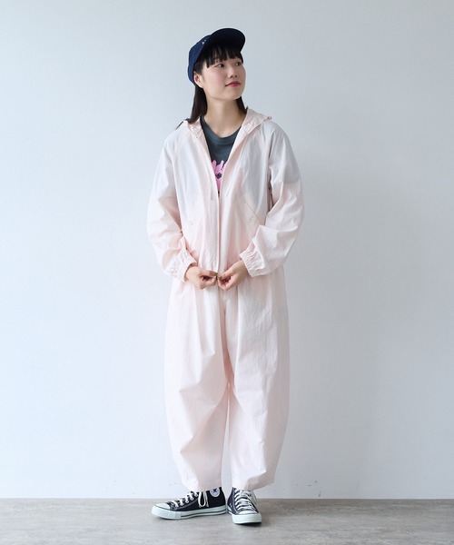 bulle de savon（ビュルデサボン）の「コットン/キュプラ 高密度ブロード hoodie ブルゾン（ブルゾン・レディース・アイボリー/ピンク・FREE）」の13枚目の写真