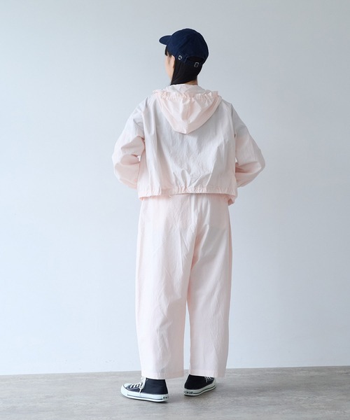 bulle de savon（ビュルデサボン）の「コットン/キュプラ 高密度ブロード hoodie ブルゾン（ブルゾン・レディース・アイボリー/ピンク・FREE）」の15枚目の写真