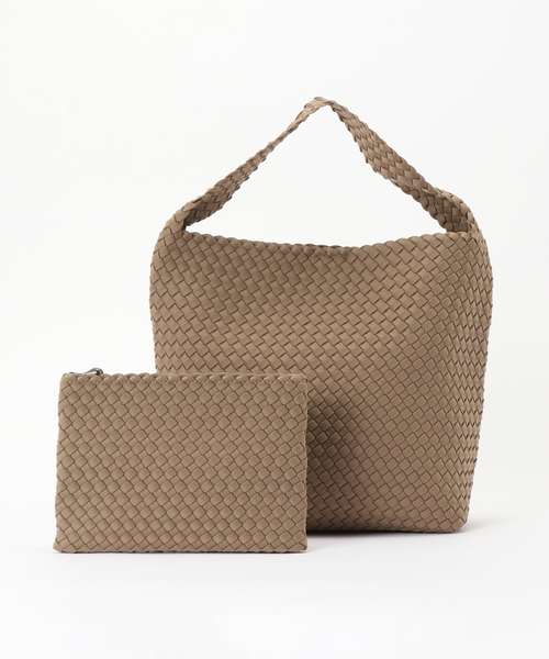 IENA（イエナ）の「NAGHEDI/ナゲディ Nomado MEDIUM HOBO トートバッグ SN04023LD（トートバッグ・レディース・ブラック/ベージュ・FREE）」の15枚目の写真