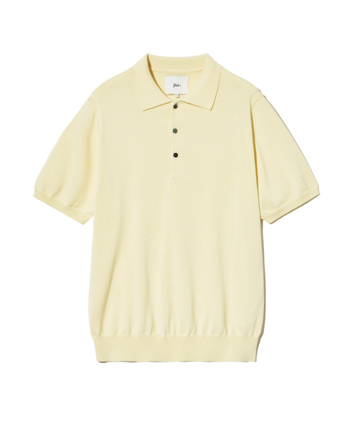 YALE(イェール)の「スーピマコットン 半袖ポロニット ライトイエロー(Tシャツ/カットソー・レディース・その他・LARGE/MEDIUM/SMALL/X-LARGE)」の3枚目の写真
