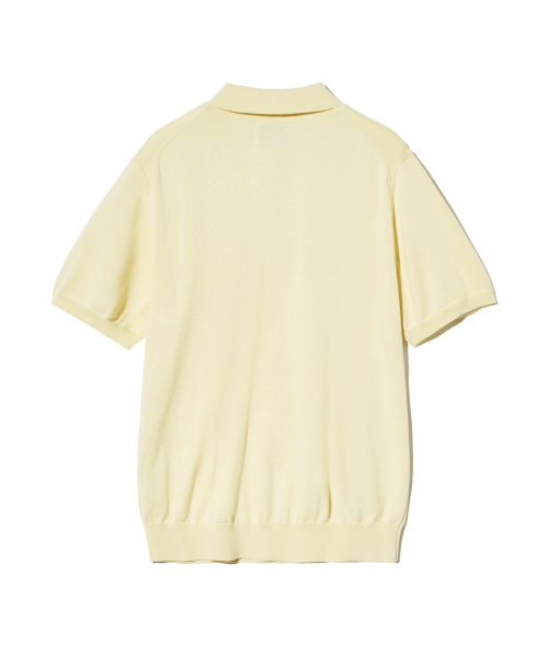YALE(イェール)の「スーピマコットン 半袖ポロニット ライトイエロー(Tシャツ/カットソー・レディース・その他・LARGE/MEDIUM/SMALL/X-LARGE)」の4枚目の写真