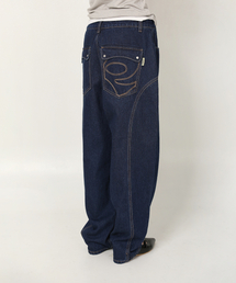 PIECEMAKER（ピースメーカー）の「DIVIDE STITCH BALLOON DENIM PANTS (INDIGO)（デニムパンツ）」
