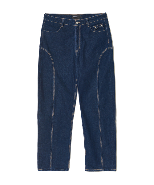 PIECEMAKER(ピースメーカー)の「DIVIDE STITCH BALLOON DENIM PANTS (INDIGO)(デニムパンツ・レディース・その他・MEDIUM/LARGE)」の4枚目の写真