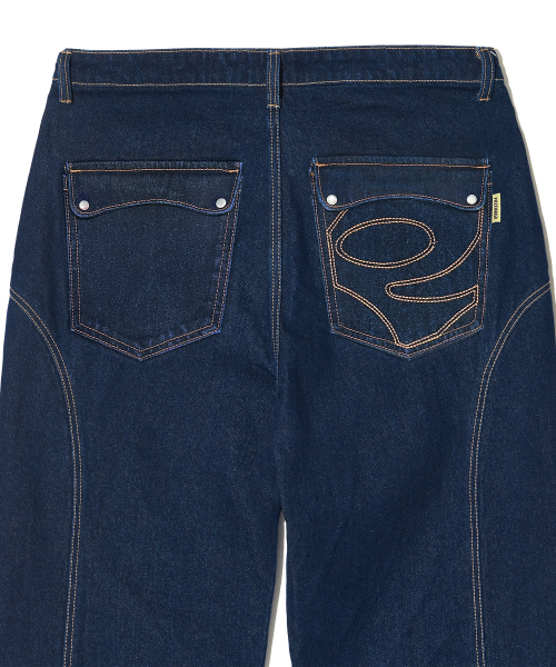 PIECEMAKER(ピースメーカー)の「DIVIDE STITCH BALLOON DENIM PANTS (INDIGO)(デニムパンツ・レディース・その他・MEDIUM/LARGE)」の7枚目の写真