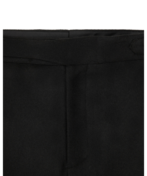 SYNQIA（シンキア）の「アシンメトリックタックディテールグルカトラウザー ブラック（スラックス・メンズ・その他・SMALL/MEDIUM/LARGE）」の3枚目の写真