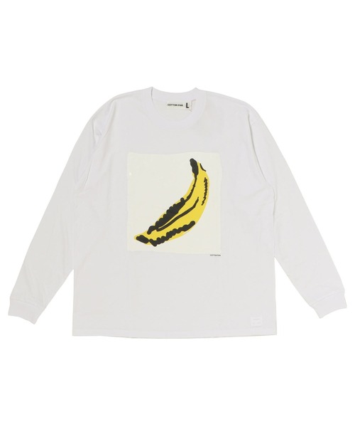 cotton pan(コットンパン)の「BANANA CPAW24_004(Tシャツ/カットソー・メンズ・ホワイト・LARGE/X-LARGE/MEDIUM)」の1枚目の写真