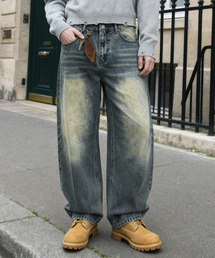 ANOLORCODE（アノローコード）の「リザードデニムパンツ（グリーンブルー）（デニムパンツ）」