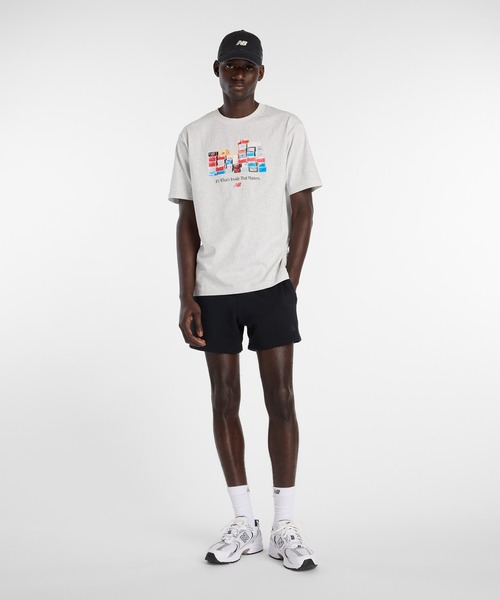 NEW BALANCE(ニューバランス)の「ボックスTシャツ(Tシャツ/カットソー・メンズ・サンドグレー/ブラック/サックスブルー・SMALL/MEDIUM/LARGE/X-LARGE/XX-LARGE)」の12枚目の写真
