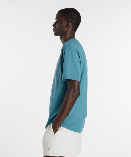 NEW BALANCE(ニューバランス)の「ボックスTシャツ(Tシャツ/カットソー・メンズ・サンドグレー/ブラック/サックスブルー・SMALL/MEDIUM/LARGE/X-LARGE/XX-LARGE)」の13枚目の写真