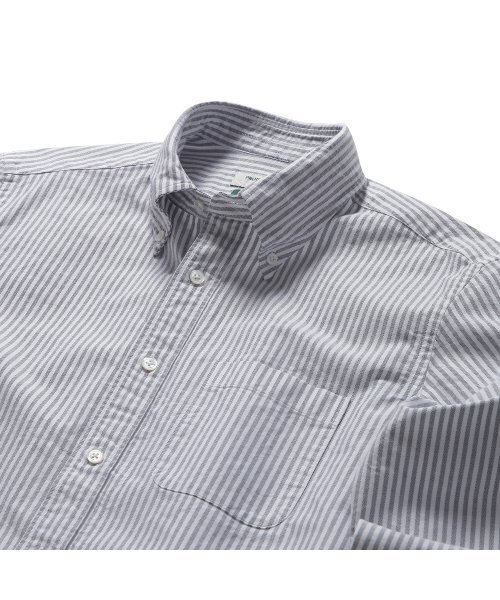 PRODESHIRT（プロデシャツ）の「[レギュラー] D-350 オックスフォードストライプシャツ (グレー)（シャツ/ブラウス・メンズ・その他・MEDIUM/LARGE/X-LARGE/XX-LARGE/M/L/L/XL）」の3枚目の写真