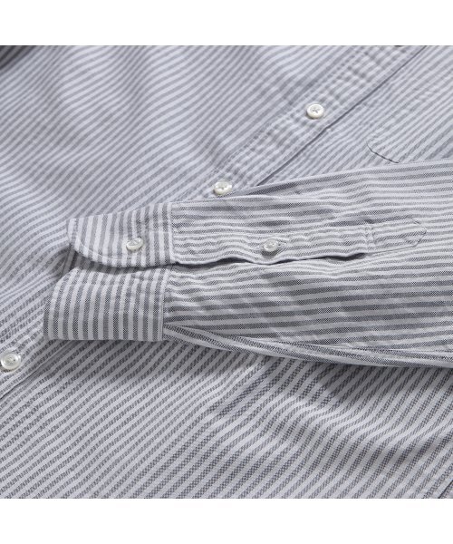 PRODESHIRT（プロデシャツ）の「[レギュラー] D-350 オックスフォードストライプシャツ (グレー)（シャツ/ブラウス・メンズ・その他・MEDIUM/LARGE/X-LARGE/XX-LARGE/M/L/L/XL）」の5枚目の写真