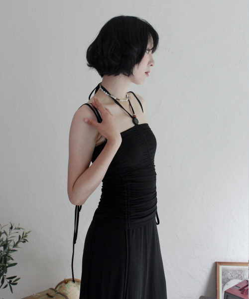 RUBATI（ルバティ）の「シャーリングストラップチューブトップドレス_ブラック（ワンピース・レディース・その他・size2/size1）」の5枚目の写真