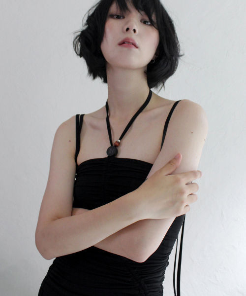 RUBATI（ルバティ）の「シャーリングストラップチューブトップドレス_ブラック（ワンピース・レディース・その他・size2/size1）」の7枚目の写真