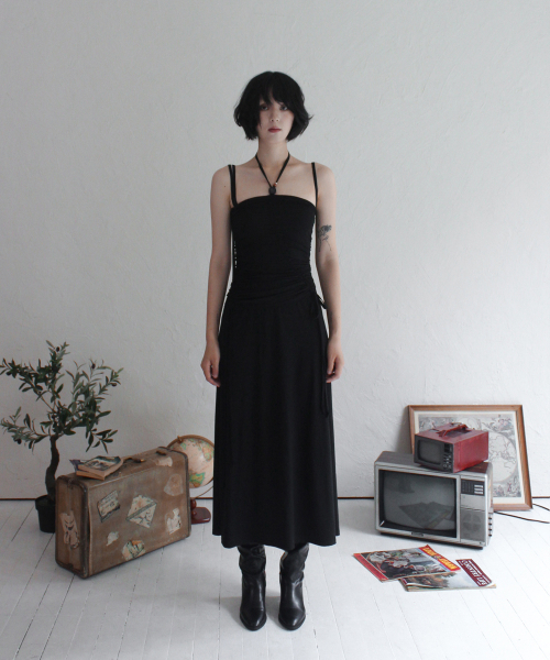 RUBATI（ルバティ）の「シャーリングストラップチューブトップドレス_ブラック（ワンピース・レディース・その他・size2/size1）」の8枚目の写真