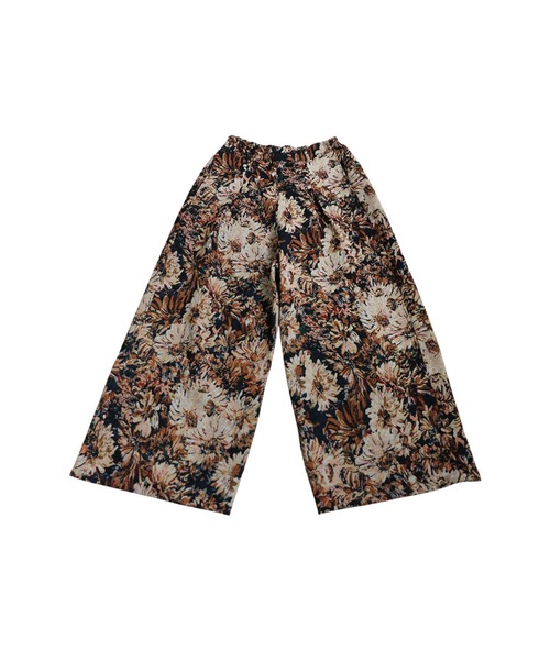 antiqua(アンティカ)の「大柄 ジャガード ワイドパンツ(その他パンツ・レディース・ブラック/マルチ・MEDIUM/LARGE)」の7枚目の写真