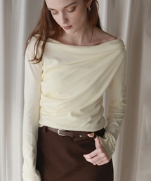 Mili affinity | ドレープオフショルニットトップス(ニット/セーター)