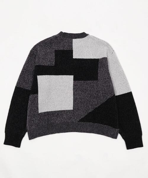 BROWNY（ブラウニー）の「BROWNY/ベロアモールカラーブロックプルオーバー（ニット/セーター・メンズ・チャコールグレー/グレー・MEDIUM/LARGE）」の20枚目の写真