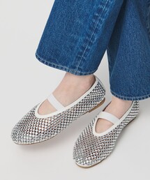 UNITED ARROWS | メッシュ ビジュー フラットシューズ(その他シューズ)