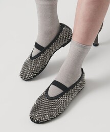 UNITED ARROWS | メッシュ ビジュー フラットシューズ(その他シューズ)