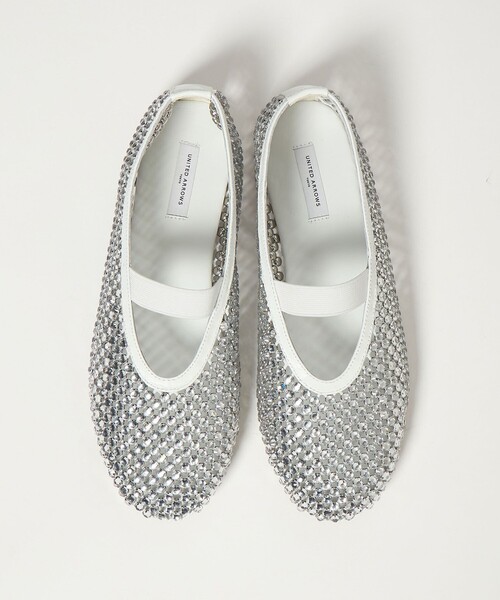 メッシュ ビジュー フラットシューズ（その他シューズ）｜UNITED