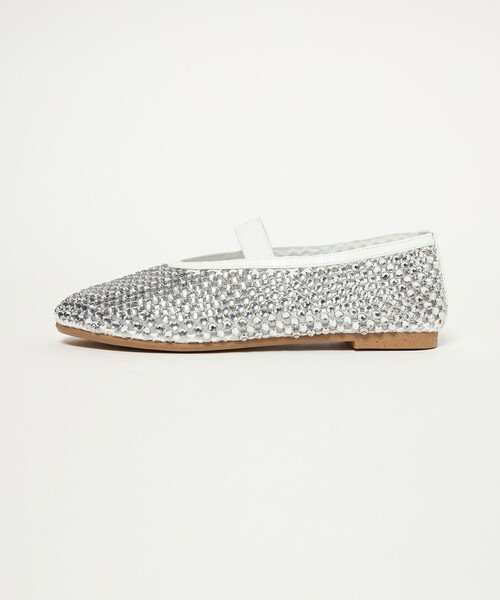 UNITED ARROWS（ユナイテッドアローズ）の「メッシュ ビジュー フラットシューズ（その他シューズ・レディース・ホワイト/ブラック・36h/37/35/35h/36/37h/38）」の18枚目の写真